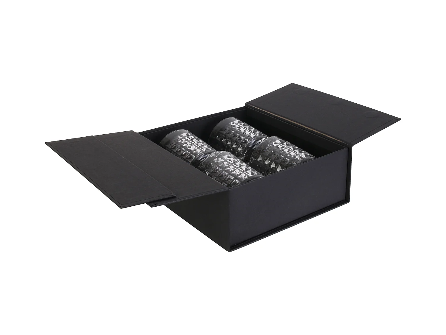 Verre A Whisky X4 En Coffret Transparent