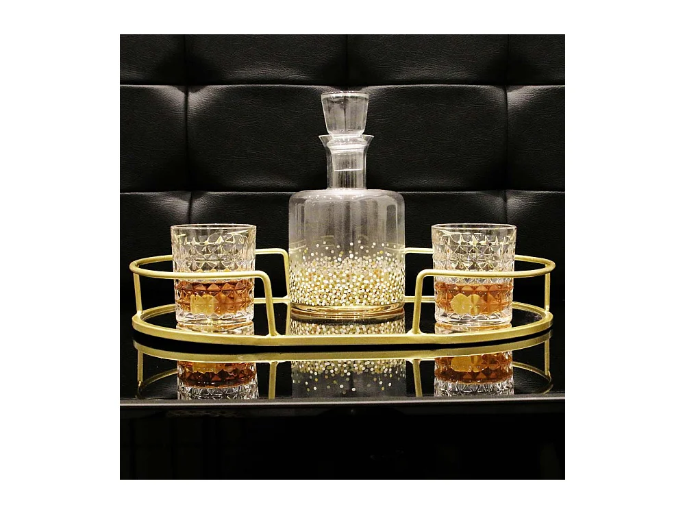 Verre A Whisky X4 En Coffret Transparent