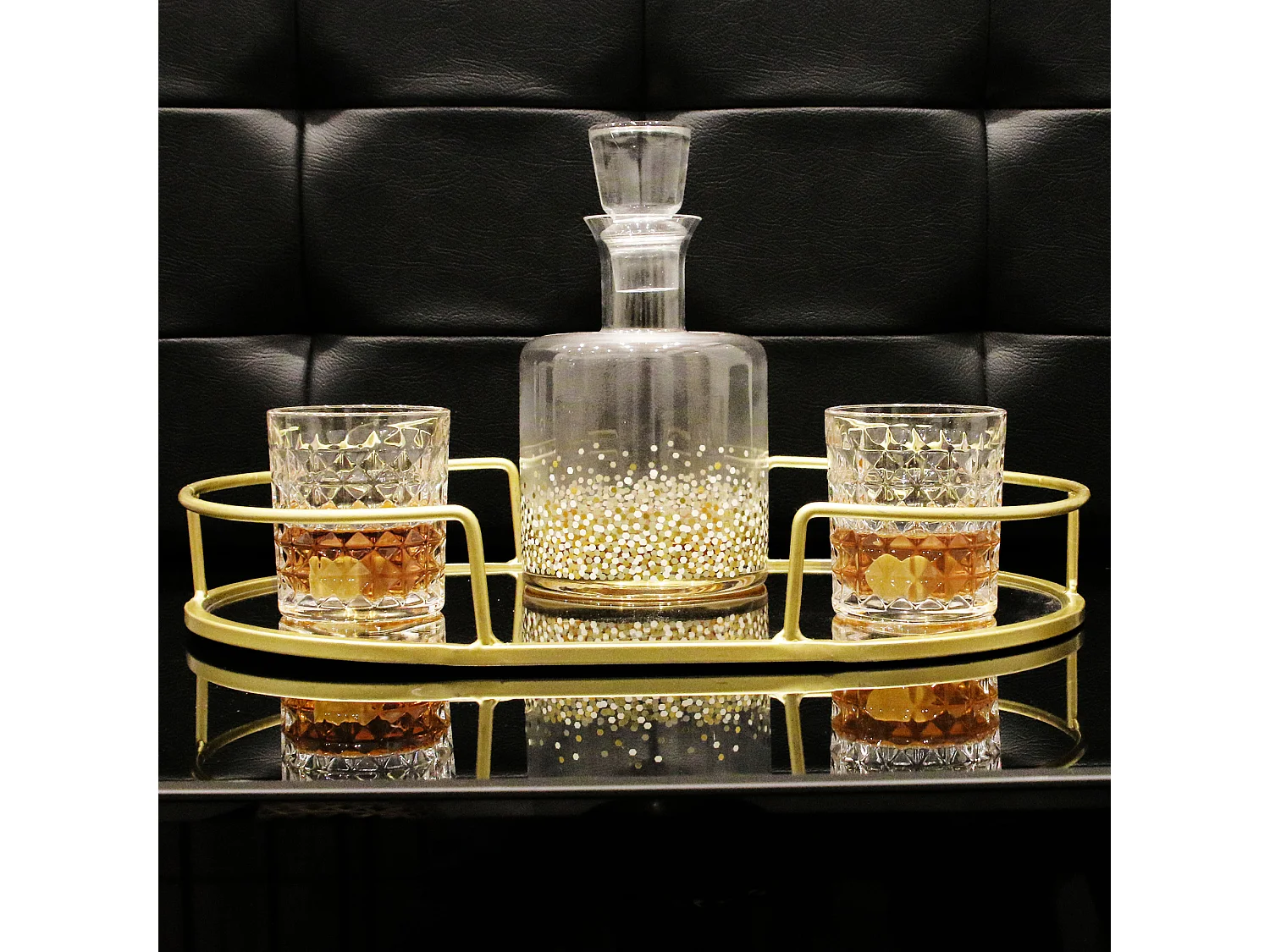 Verre A Whisky X4 En Coffret Transparent
