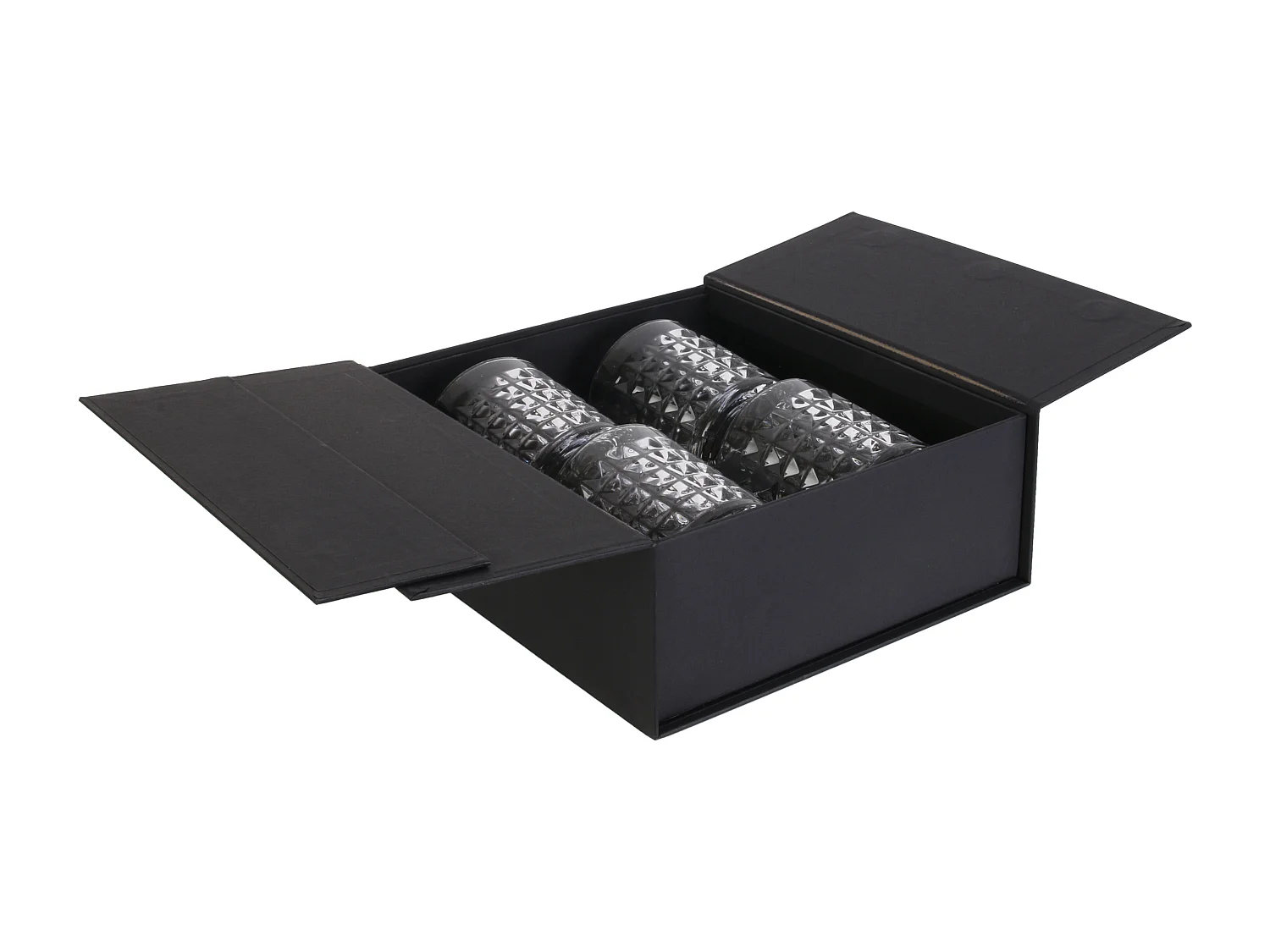 Verre A Whisky X4 En Coffret Transparent
