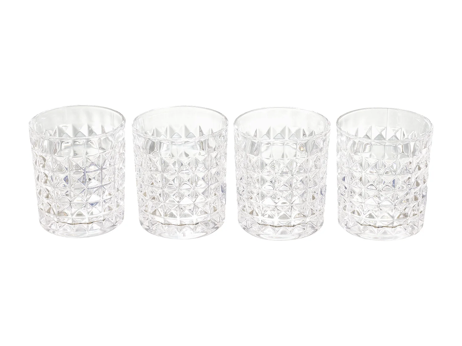 Verre A Whisky X4 En Coffret Transparent