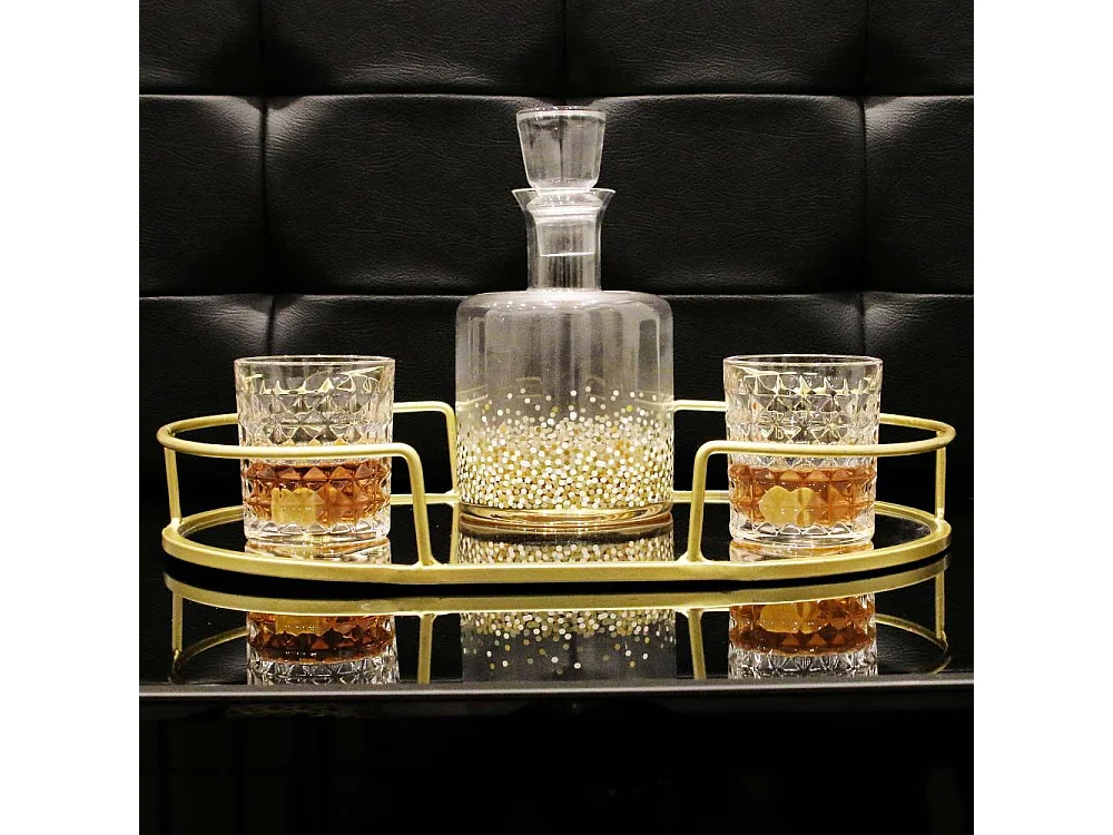 Verre A Whisky X4 En Coffret Transparent