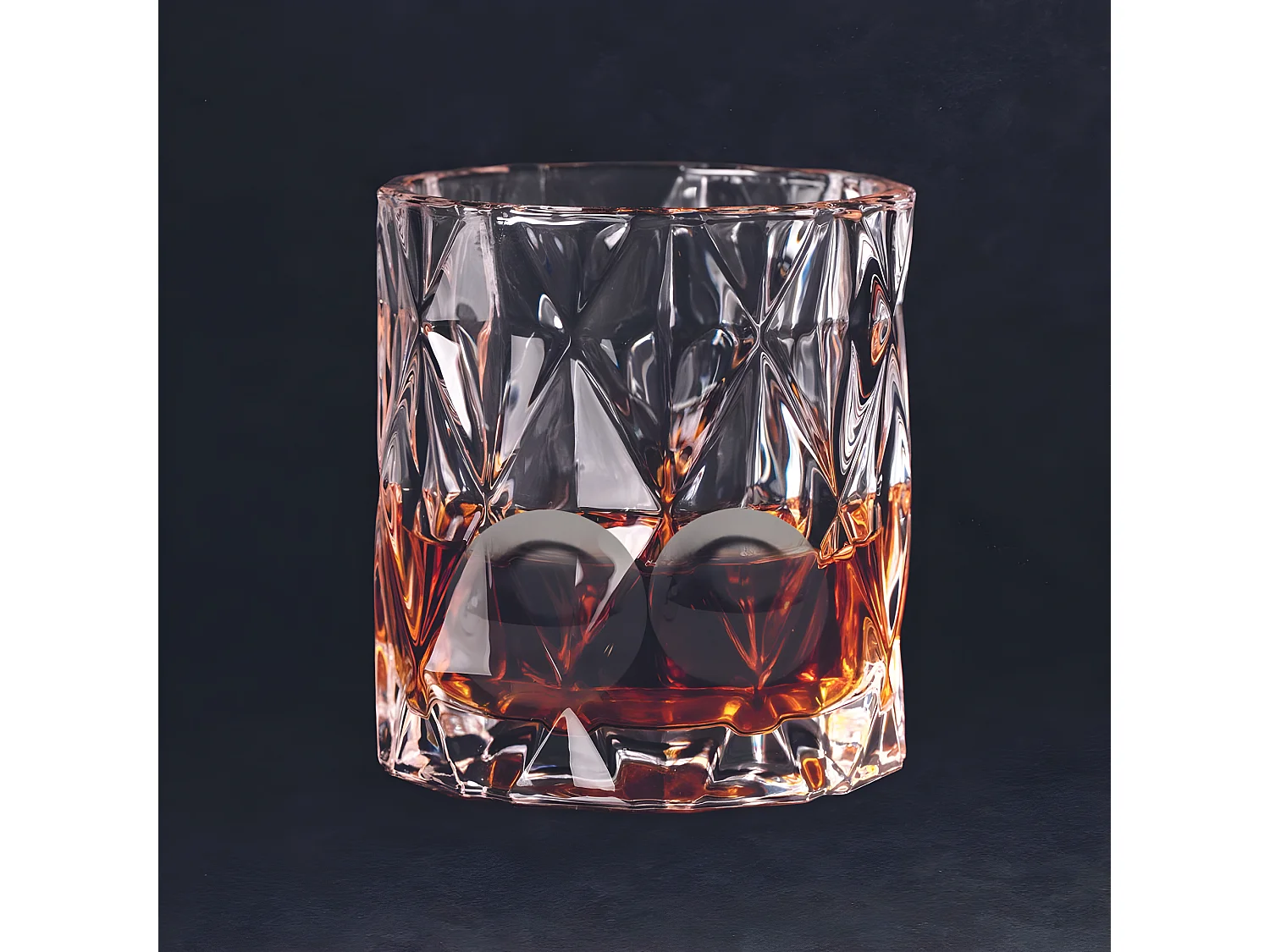 Lot de 2 Boules à Glaçon "Réutilisables" 2cm Noir