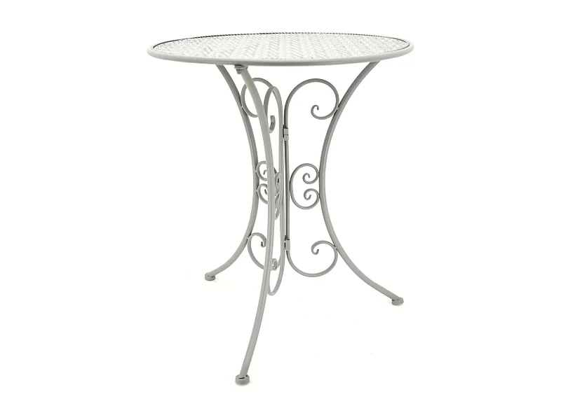 Table ronde en métal