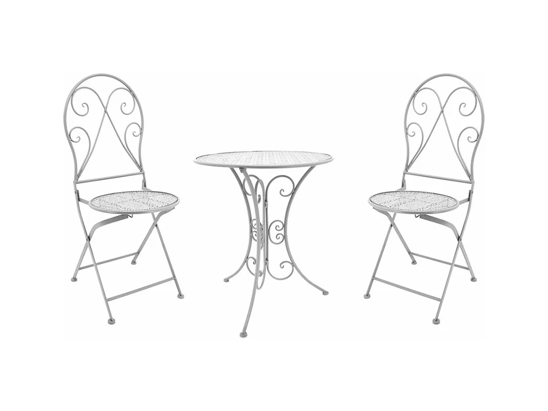 Table ronde en métal