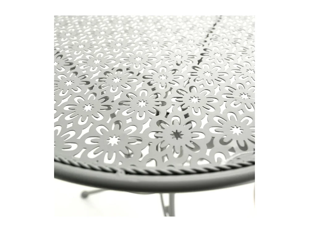 Table ronde en métal