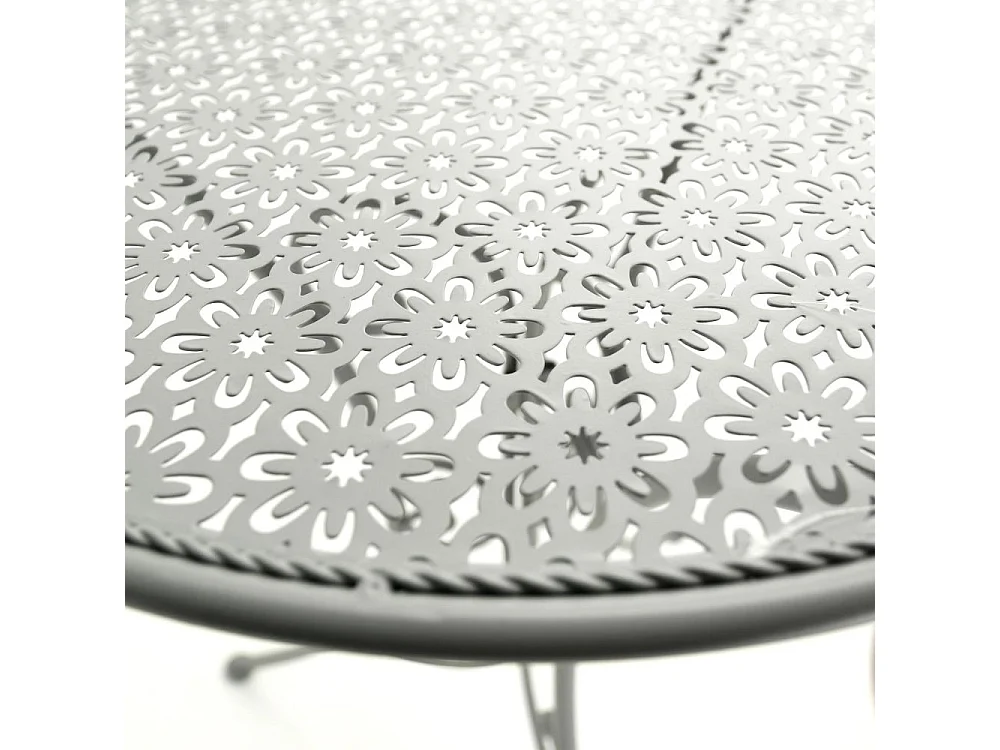 Table ronde en métal