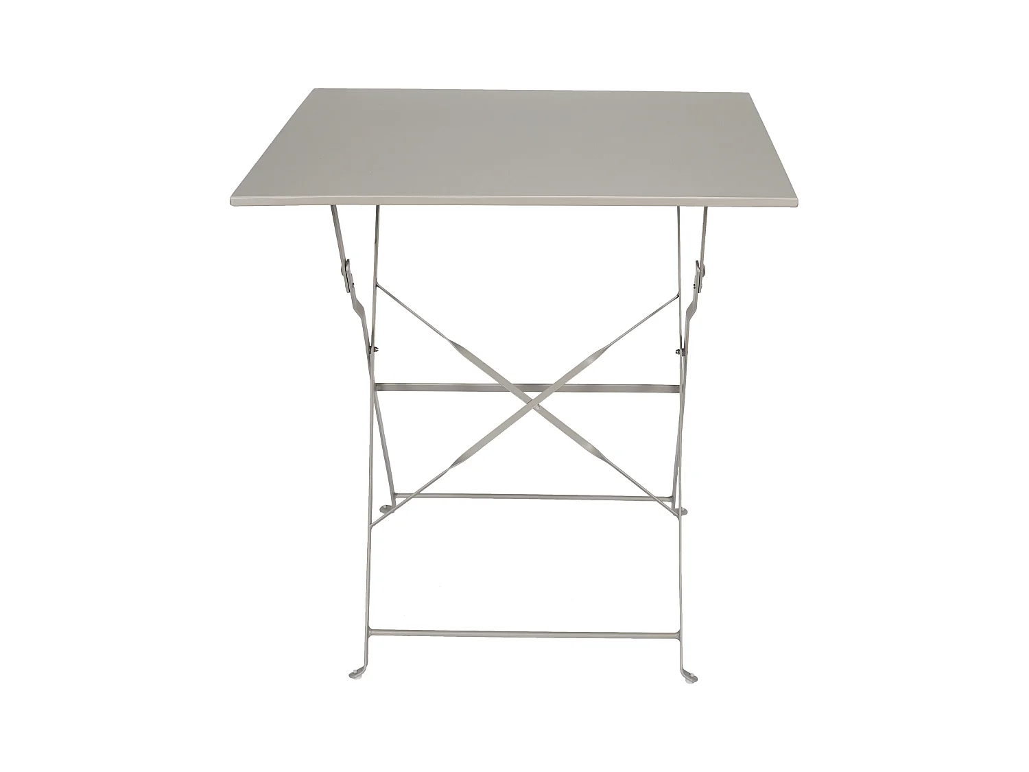 Table De Repas Pliante Palerme Taupe 70x70x71cm Gris