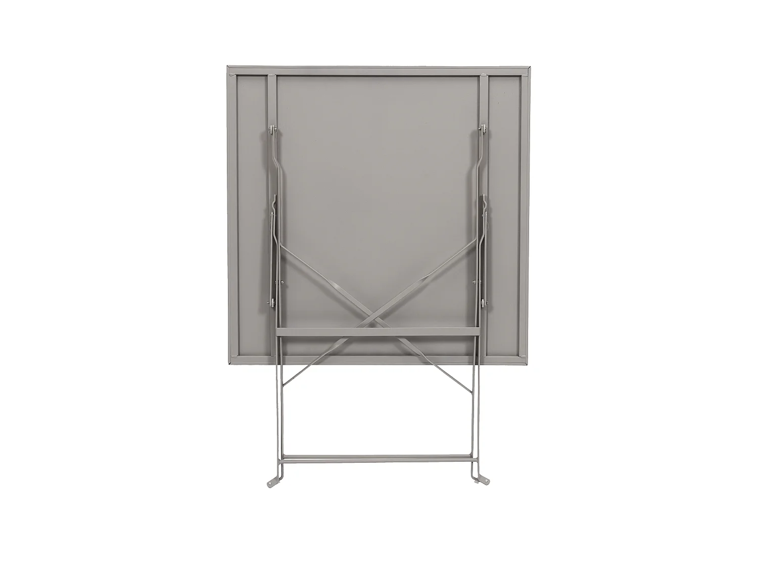 Table De Repas Pliante Palerme Taupe 70x70x71cm Gris