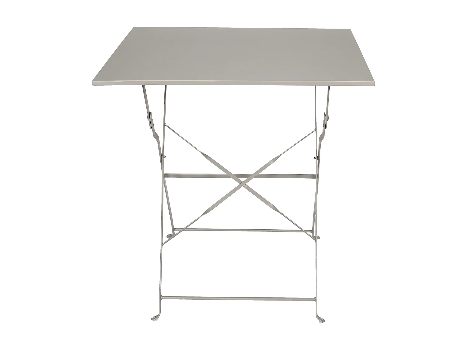 Table De Repas Pliante Palerme Taupe 70x70x71cm Gris