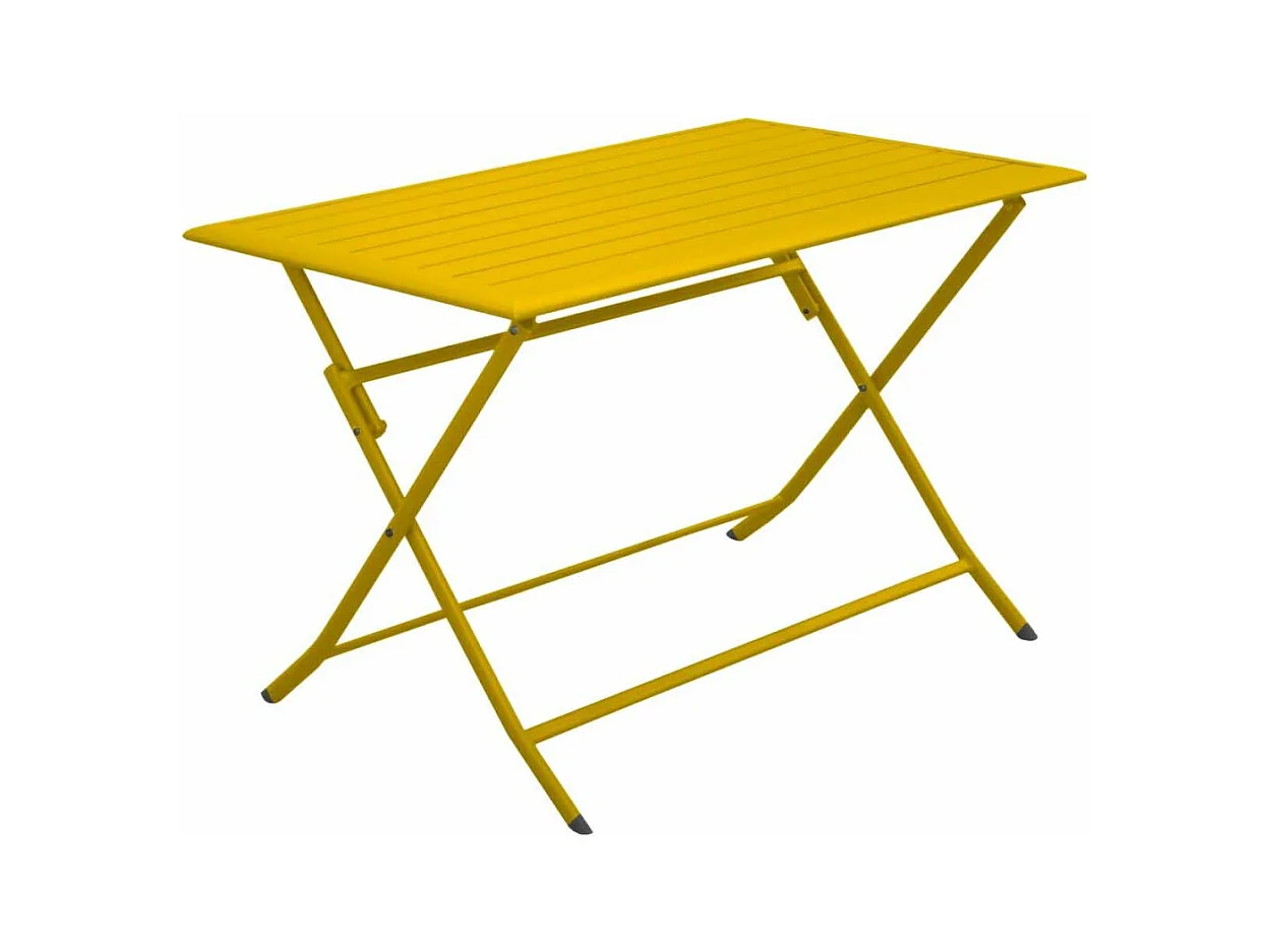 Table pliante en aluminium Lorita 110 cm Tournesol