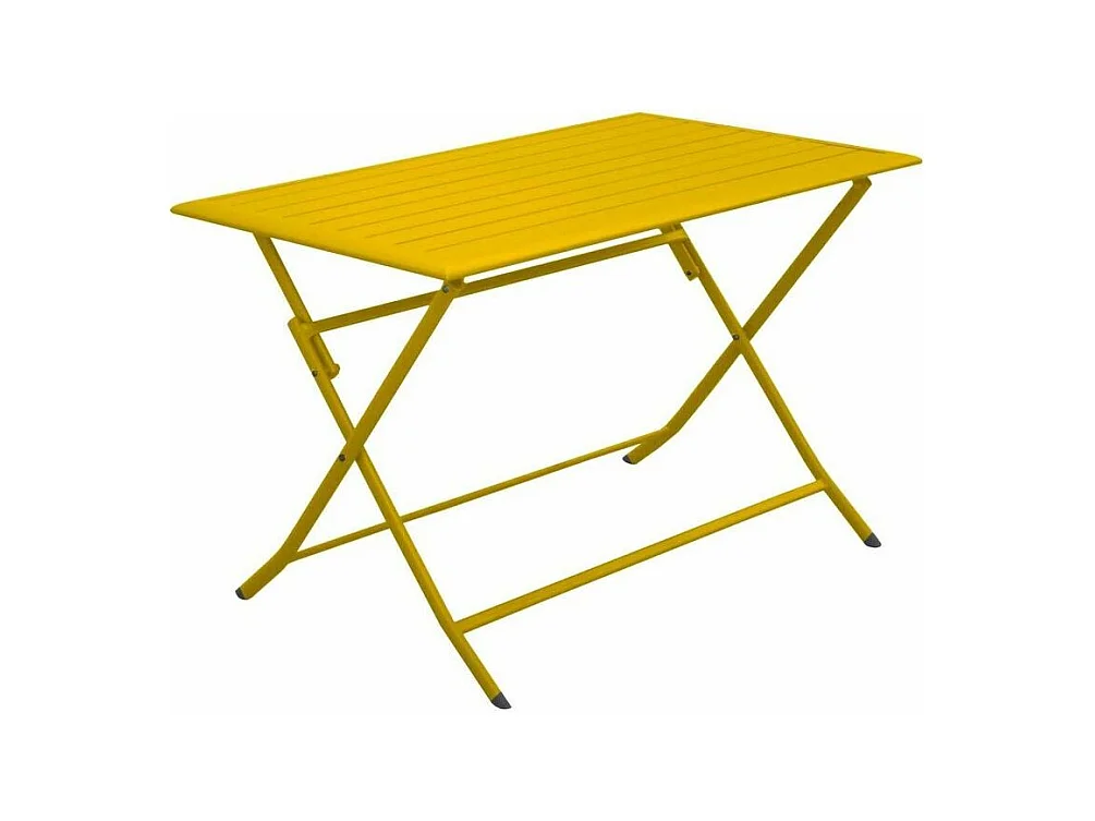 Table pliante en aluminium Lorita 110 cm Tournesol