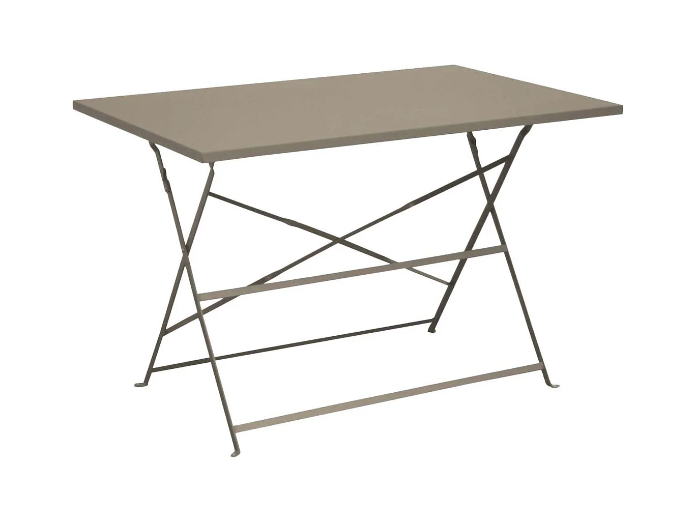 Guéridon rectangulaire en acier Cuba Mastic