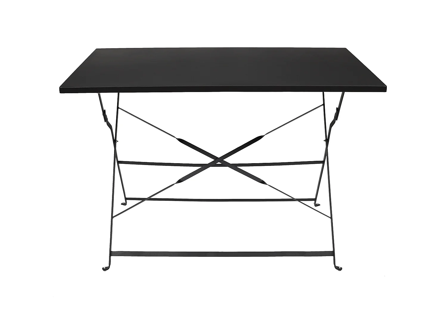 Table De Repas Pliante Palerme Noir 110x70x71cm Noir
