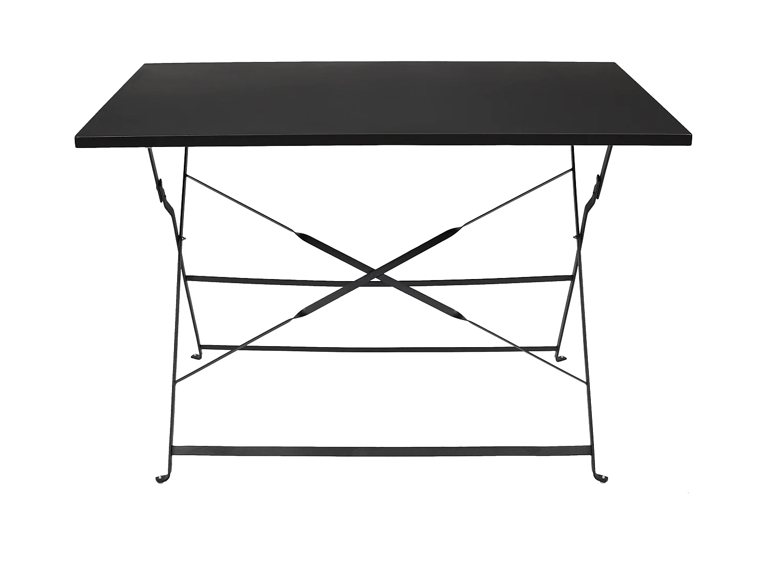 Table De Repas Pliante Palerme Noir 110x70x71cm Noir