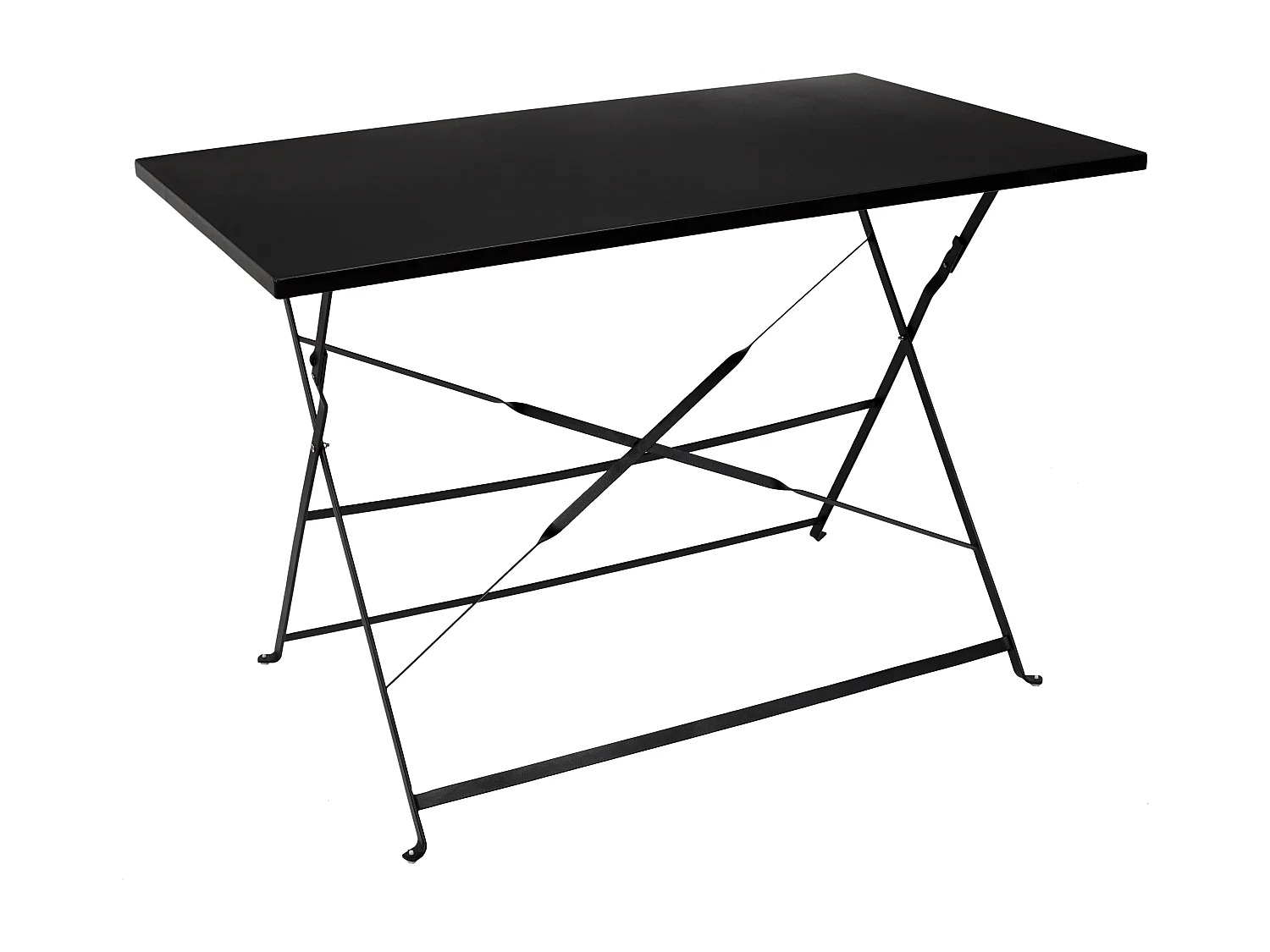 Table De Repas Pliante Palerme Noir 110x70x71cm Noir