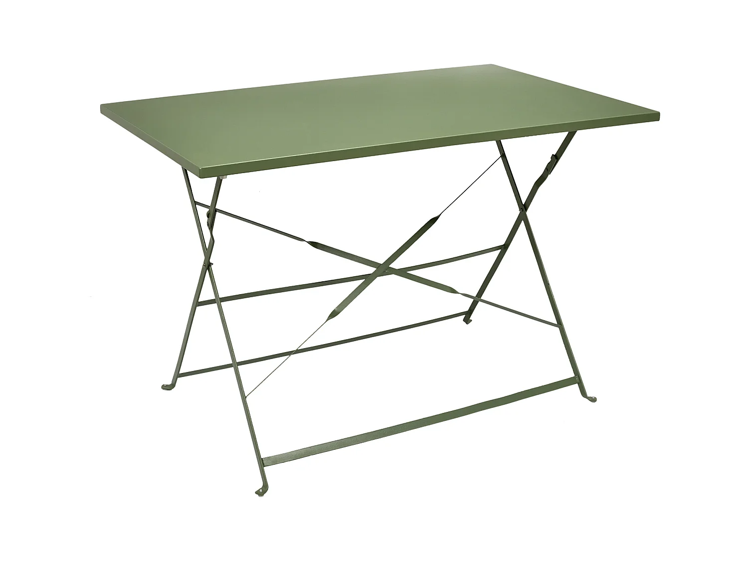 Table Repas Pliante Palerme Kaki 110x70x71cm Vert
