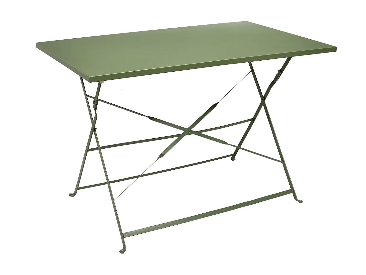 Table Repas Pliante Palerme Kaki 110x70x71cm Vert