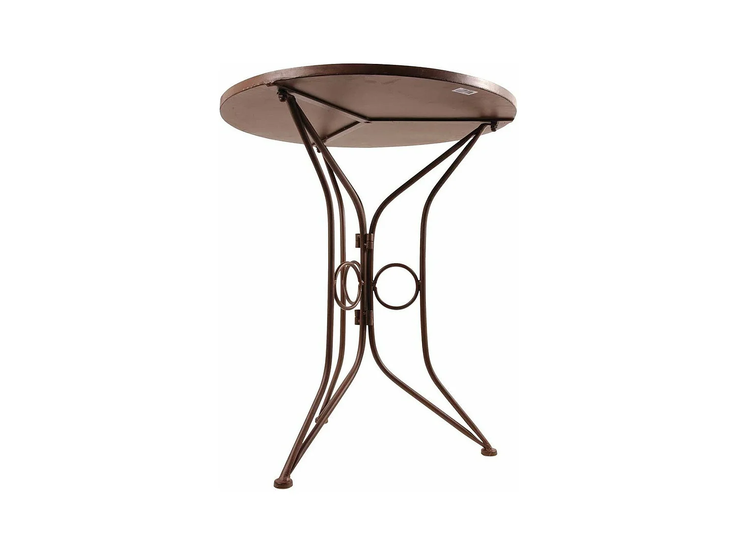 Table en céramique et fer forgé