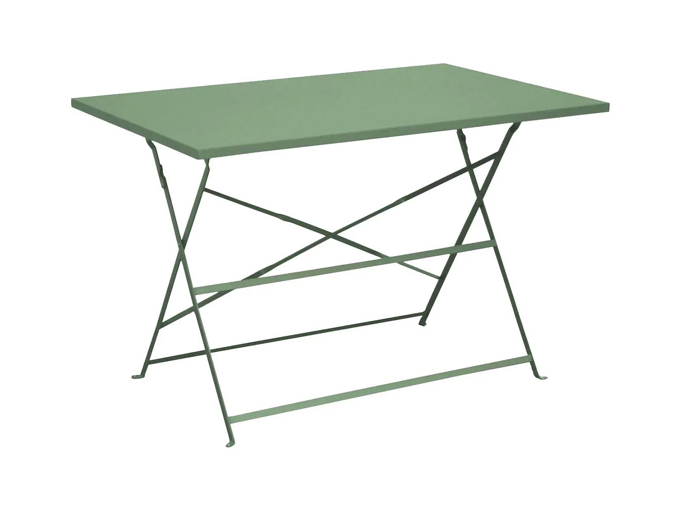 Guéridon rectangulaire en acier Cuba Amande