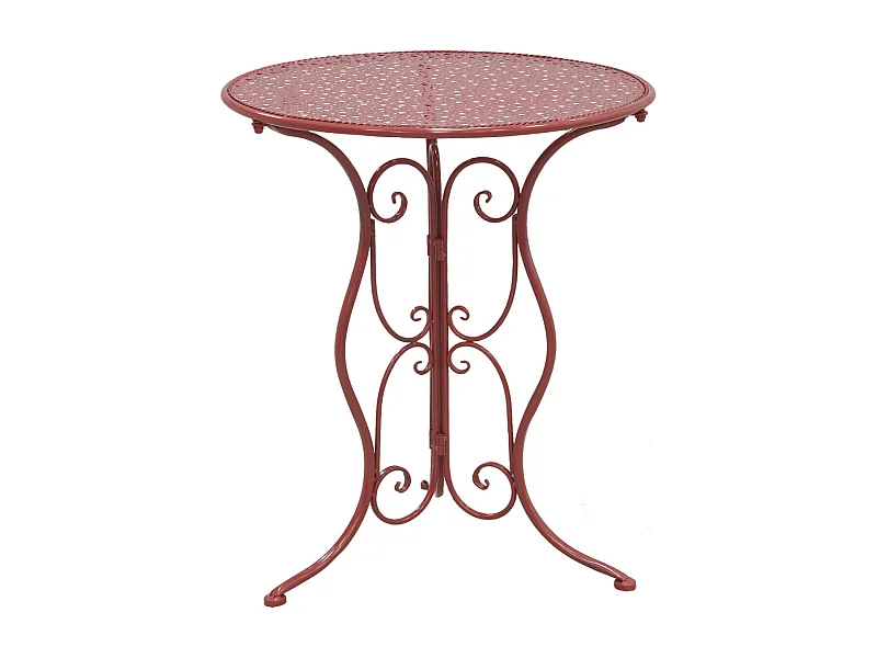 Table ronde en métal