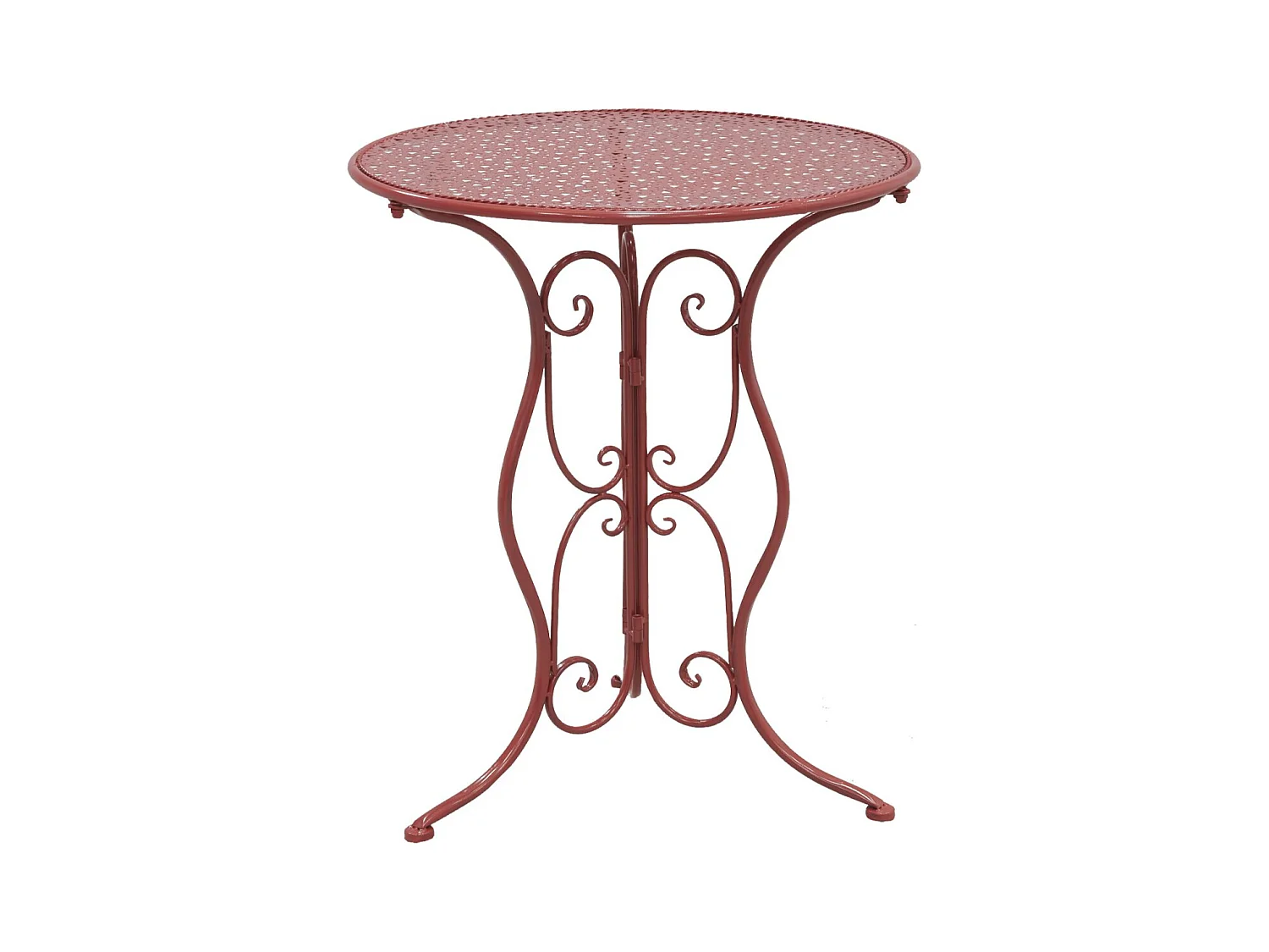 Table ronde en métal