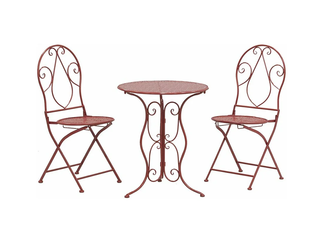 Table ronde en métal