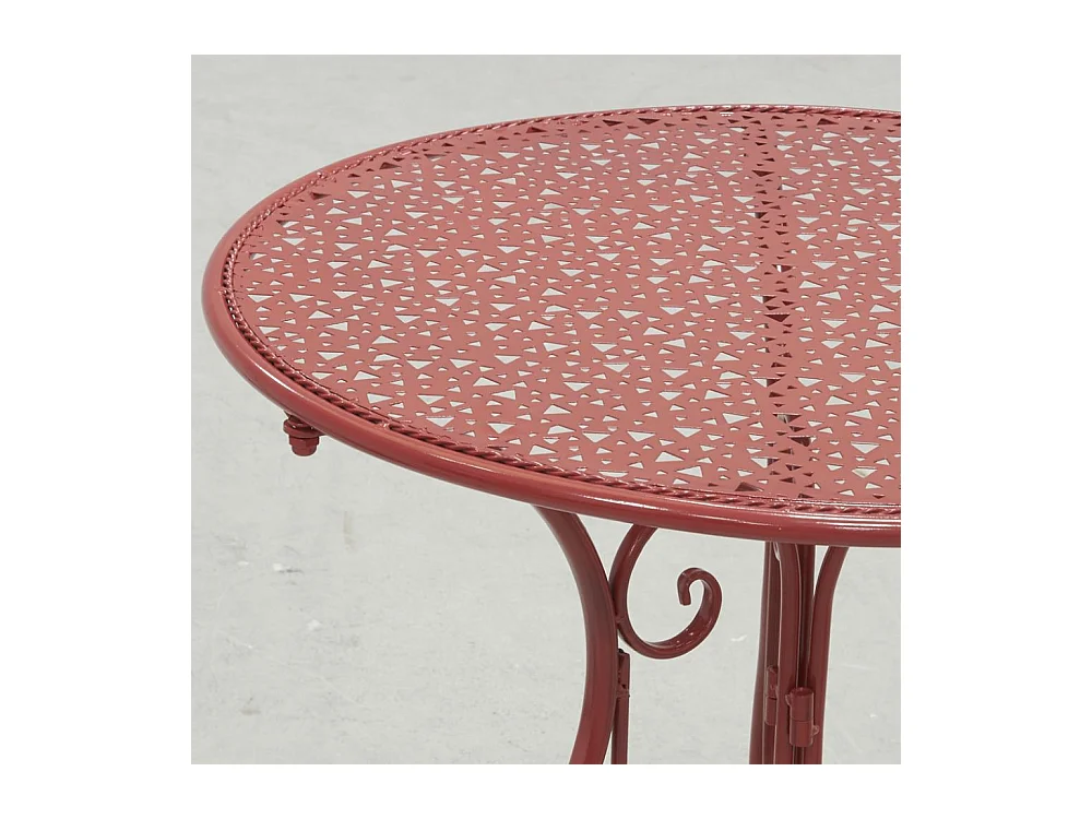 Table ronde en métal