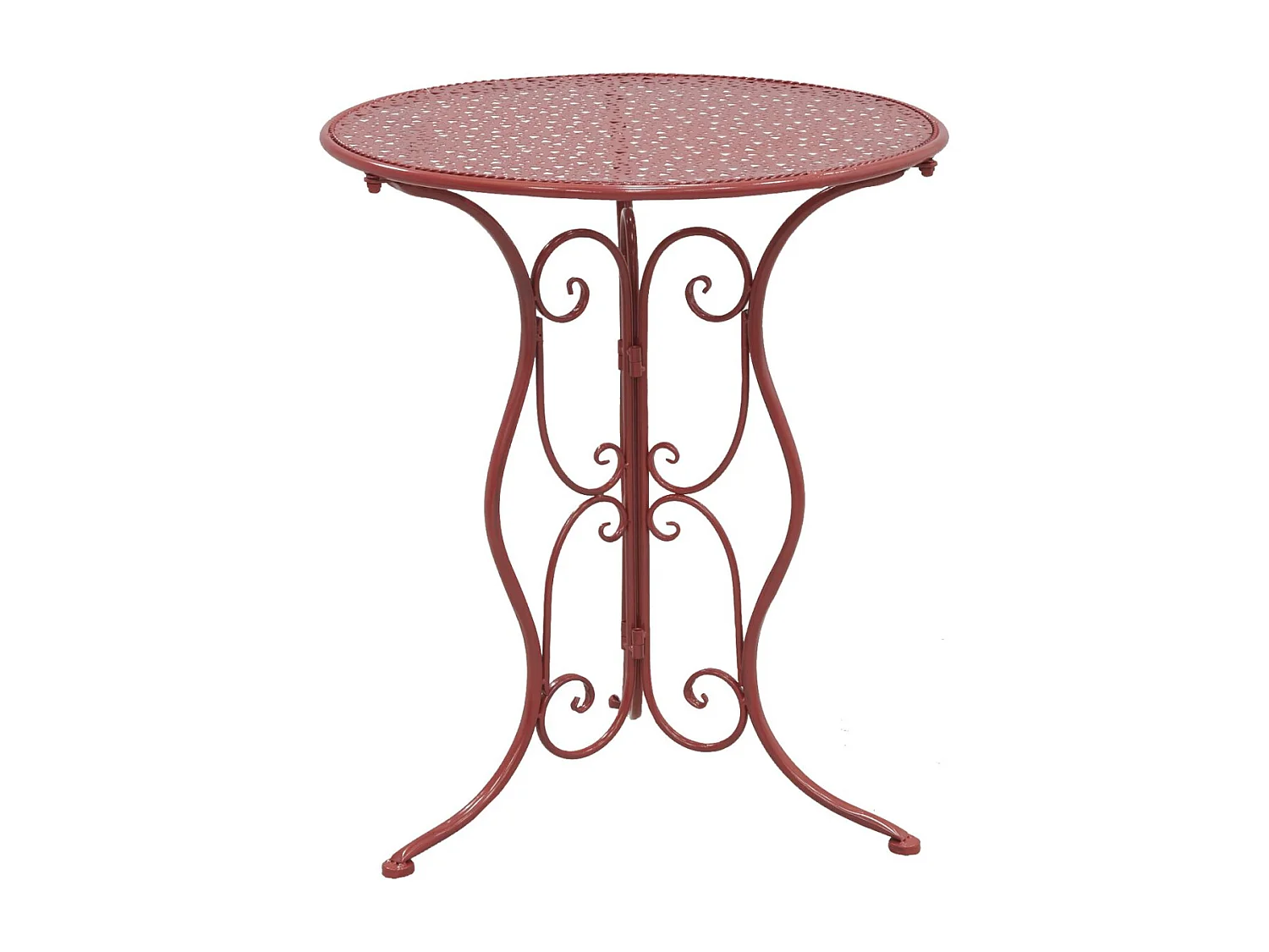 Table ronde en métal