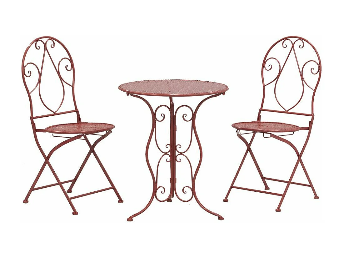 Table ronde en métal