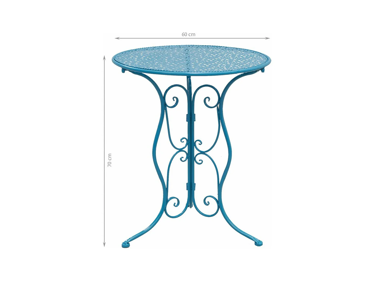 Klappbarer Tisch aus Metall