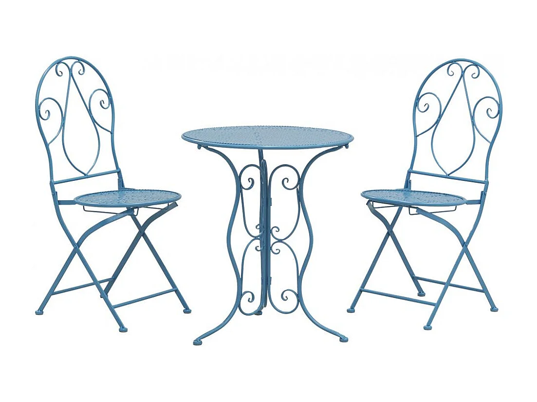 Table ronde en métal