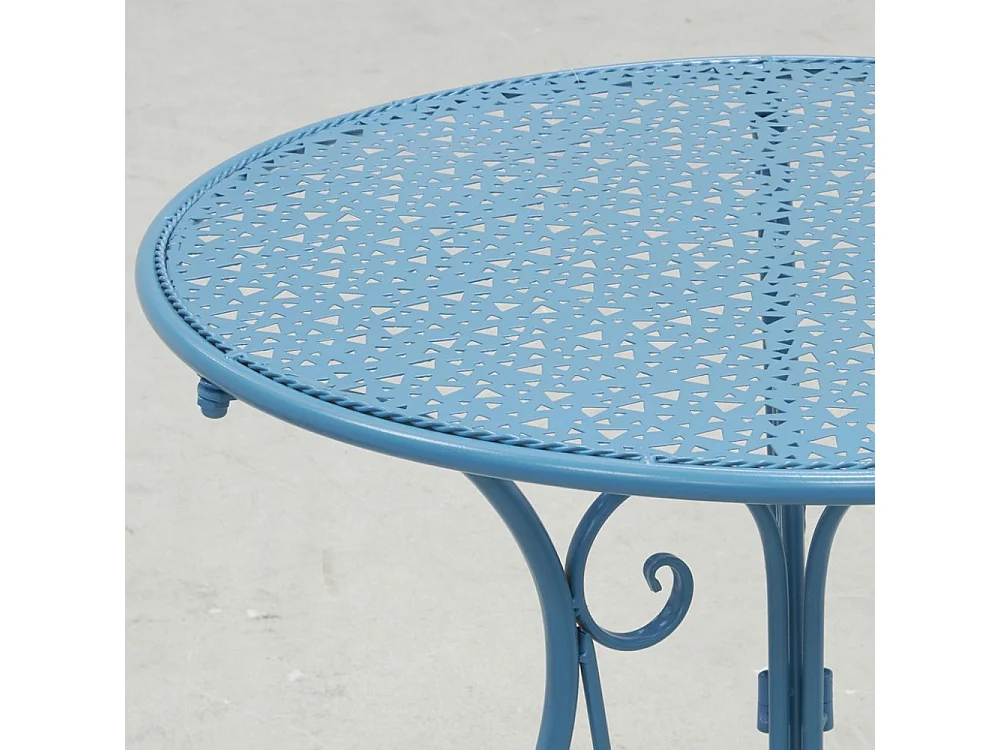 Table ronde en métal