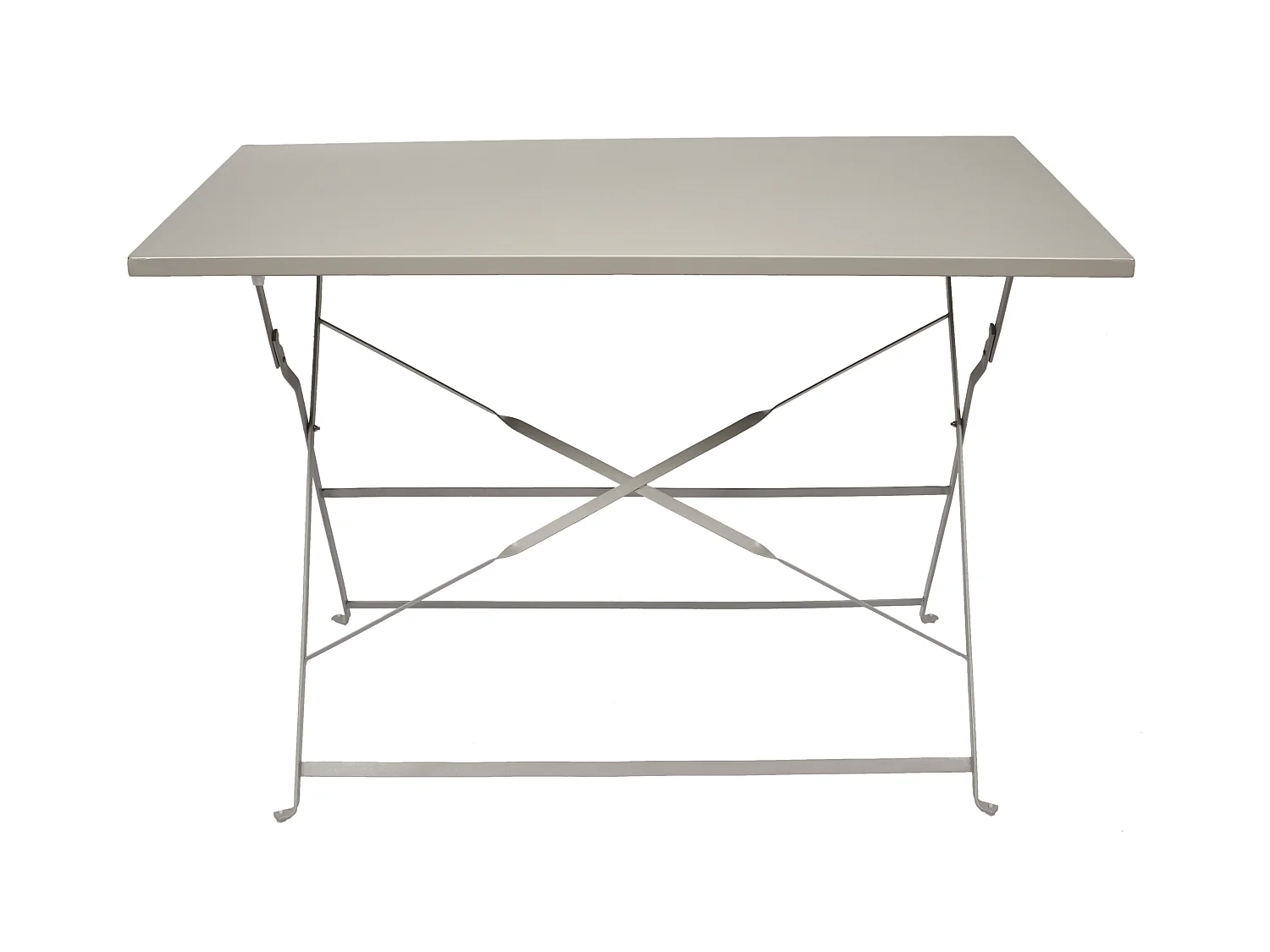 Table Repas Pliante Palerme Taupe 110x70x71cm Gris