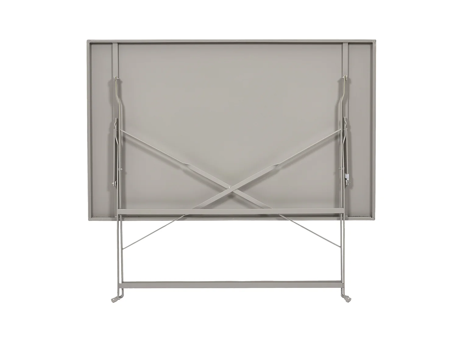 Table Repas Pliante Palerme Taupe 110x70x71cm Gris
