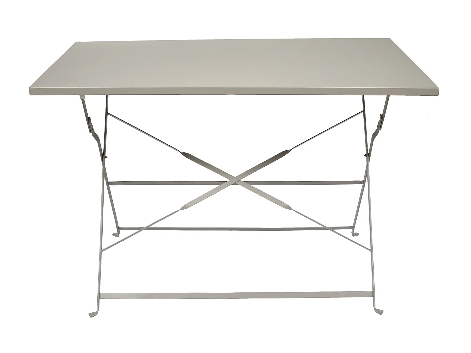 Table Repas Pliante Palerme Taupe 110x70x71cm Gris