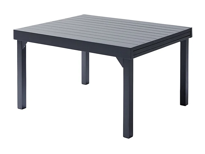 Table Modulo 6/10 personnes structure et plateau en aluminium gris anthracite
