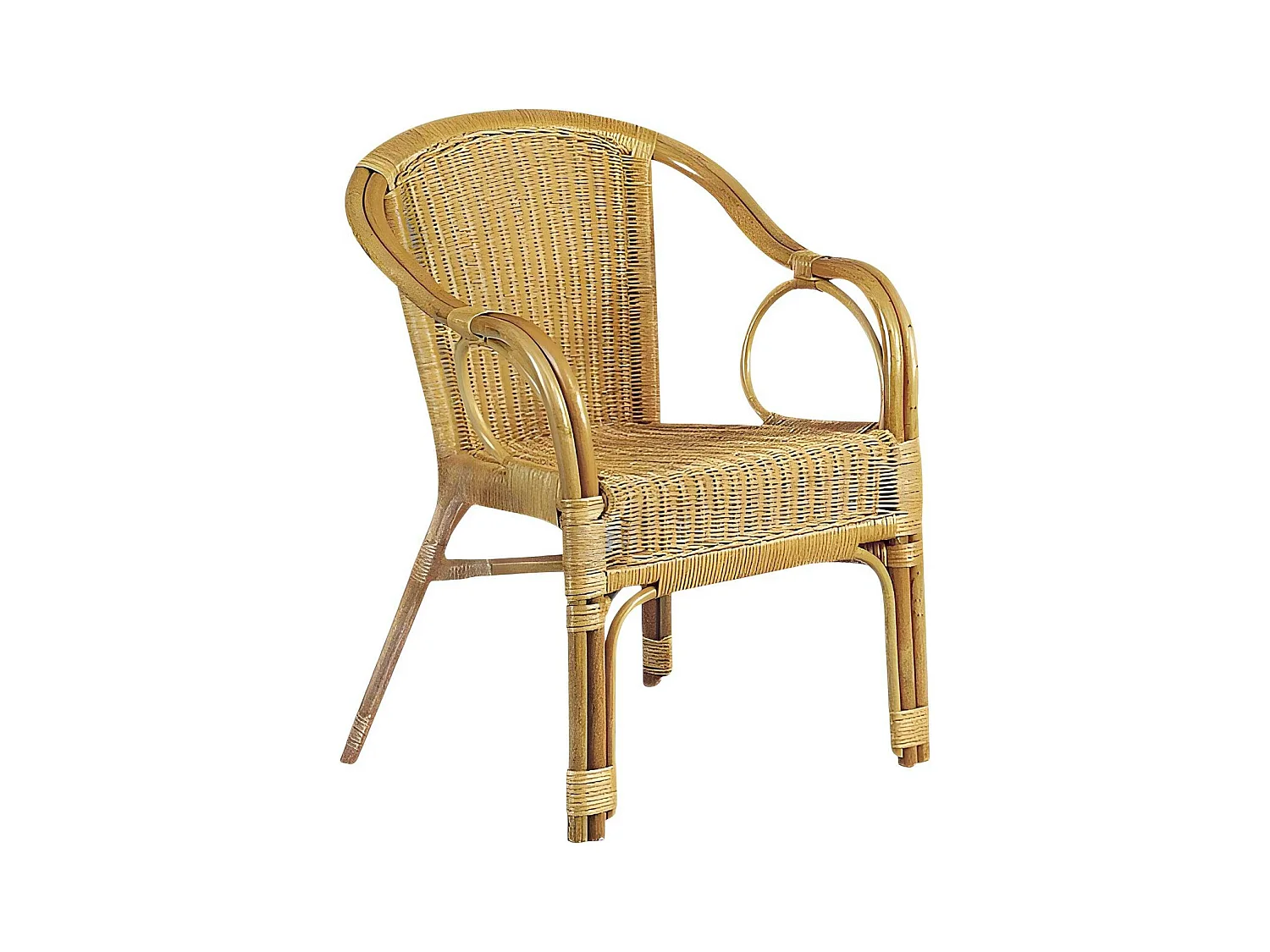 Fauteuil en moelle de rotin Eden