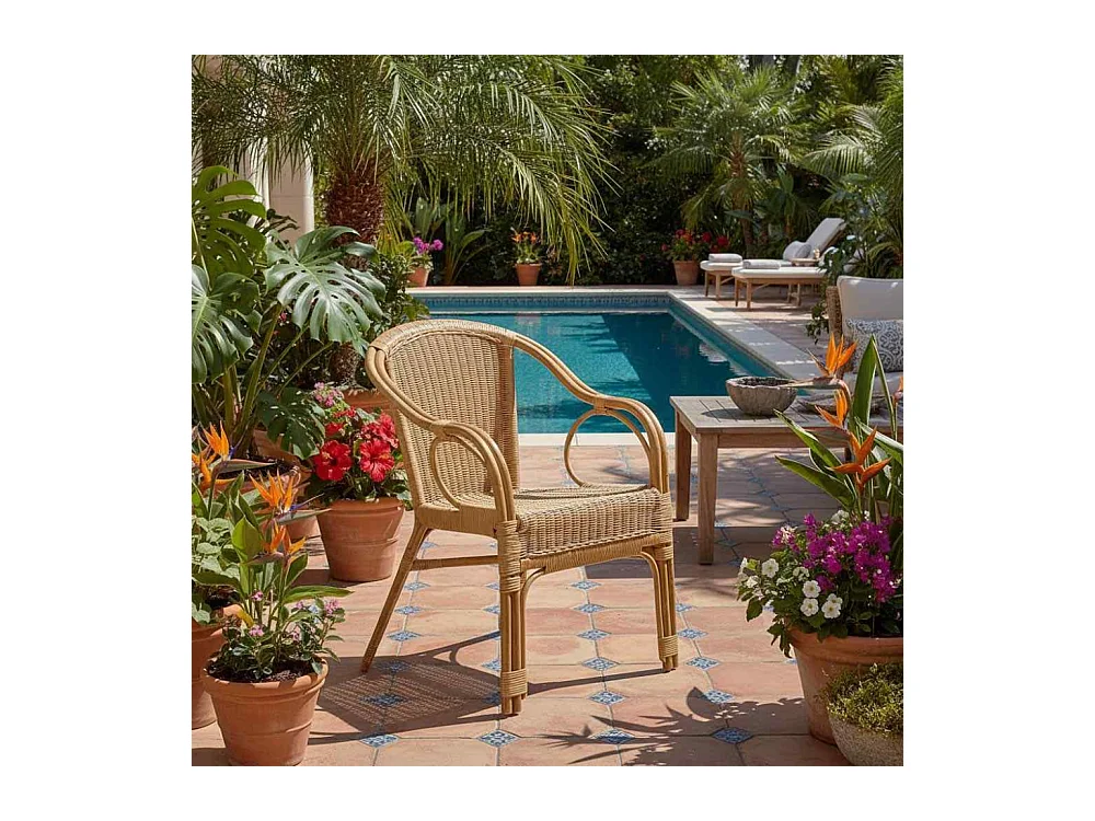 Fauteuil en moelle de rotin Eden