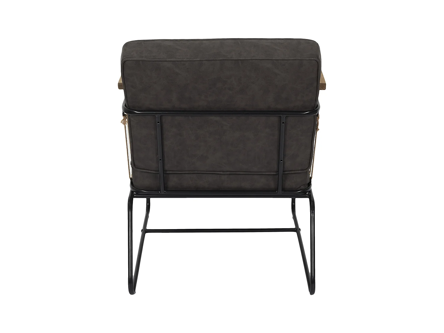 Fauteuil Benson Marron Marron, Noir