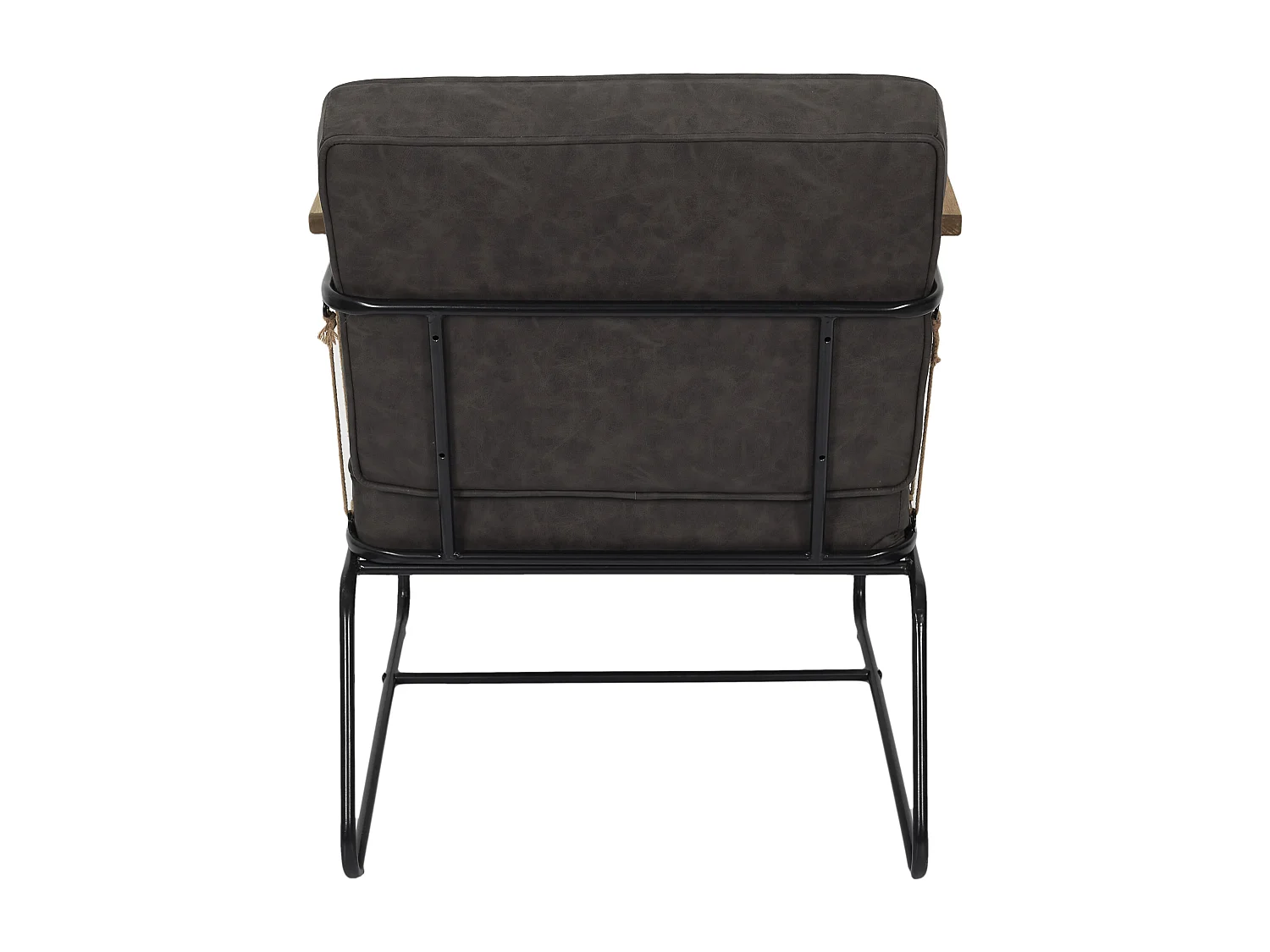 Fauteuil Benson Marron Marron, Noir