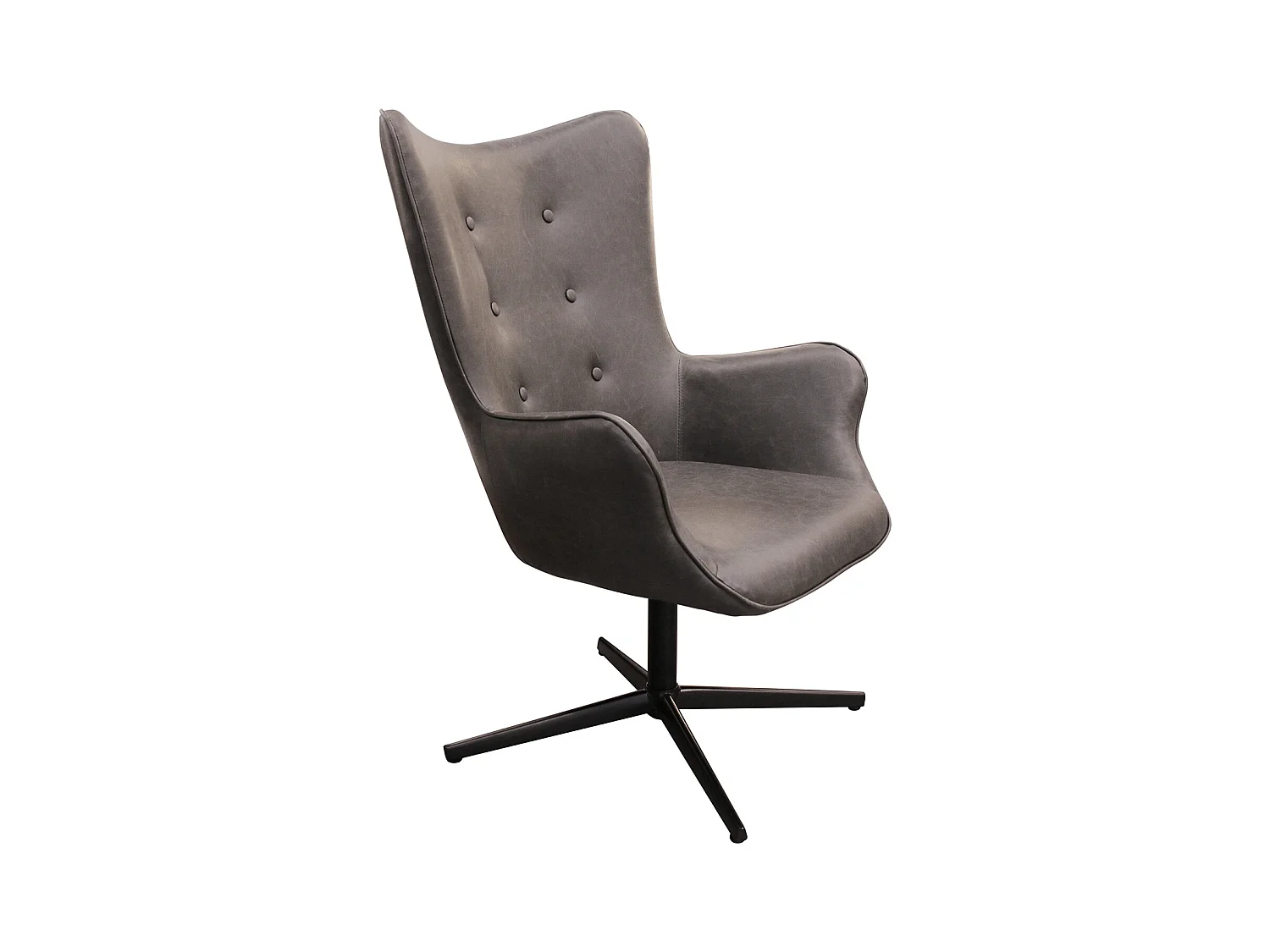 Fauteuil Helsinki Pu Gris Gris