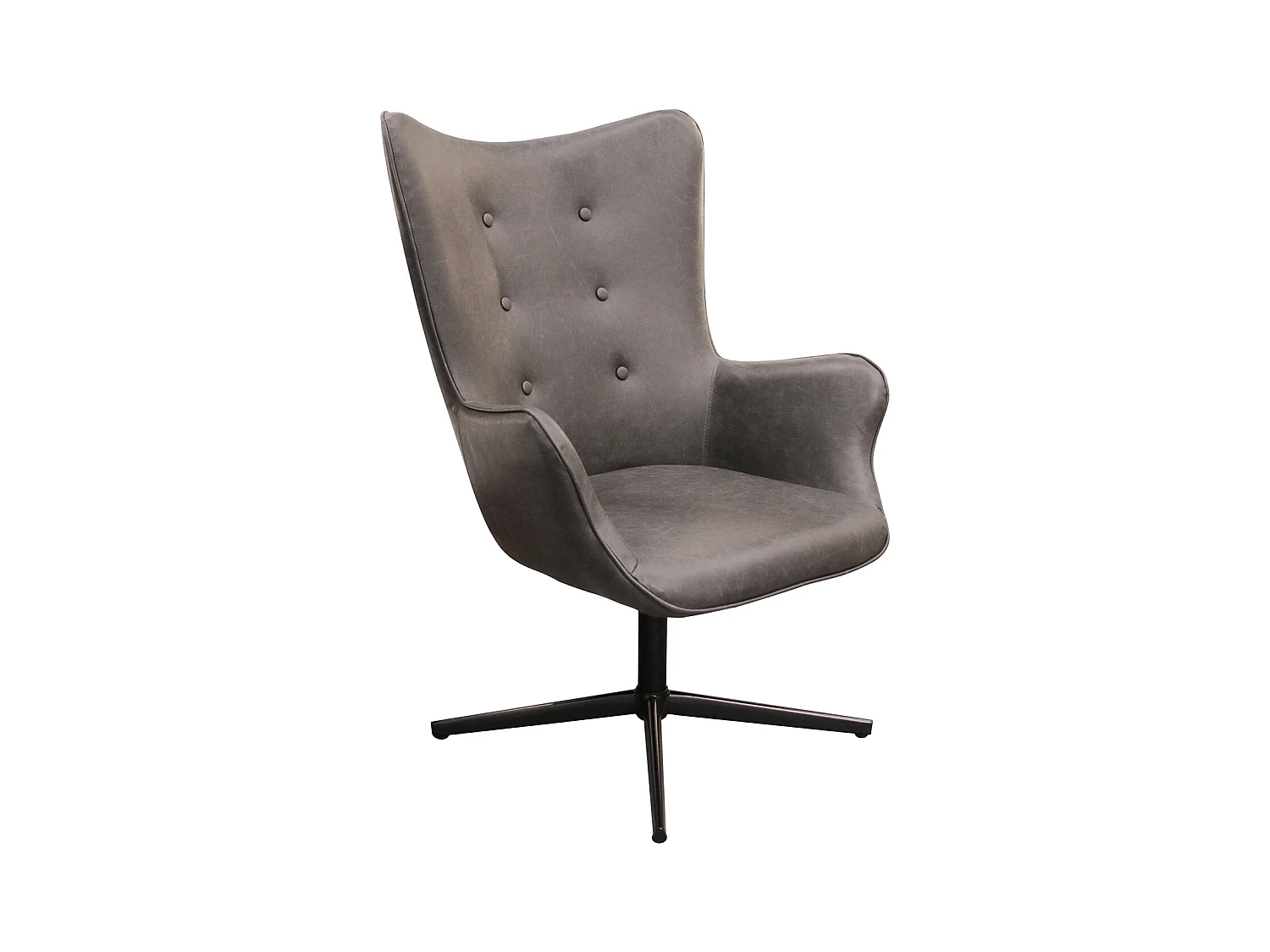 Fauteuil Helsinki Pu Gris Gris