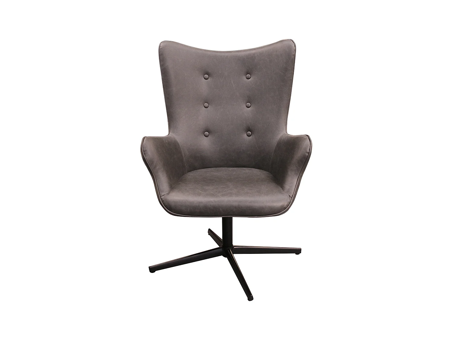 Fauteuil Helsinki Pu Gris Gris
