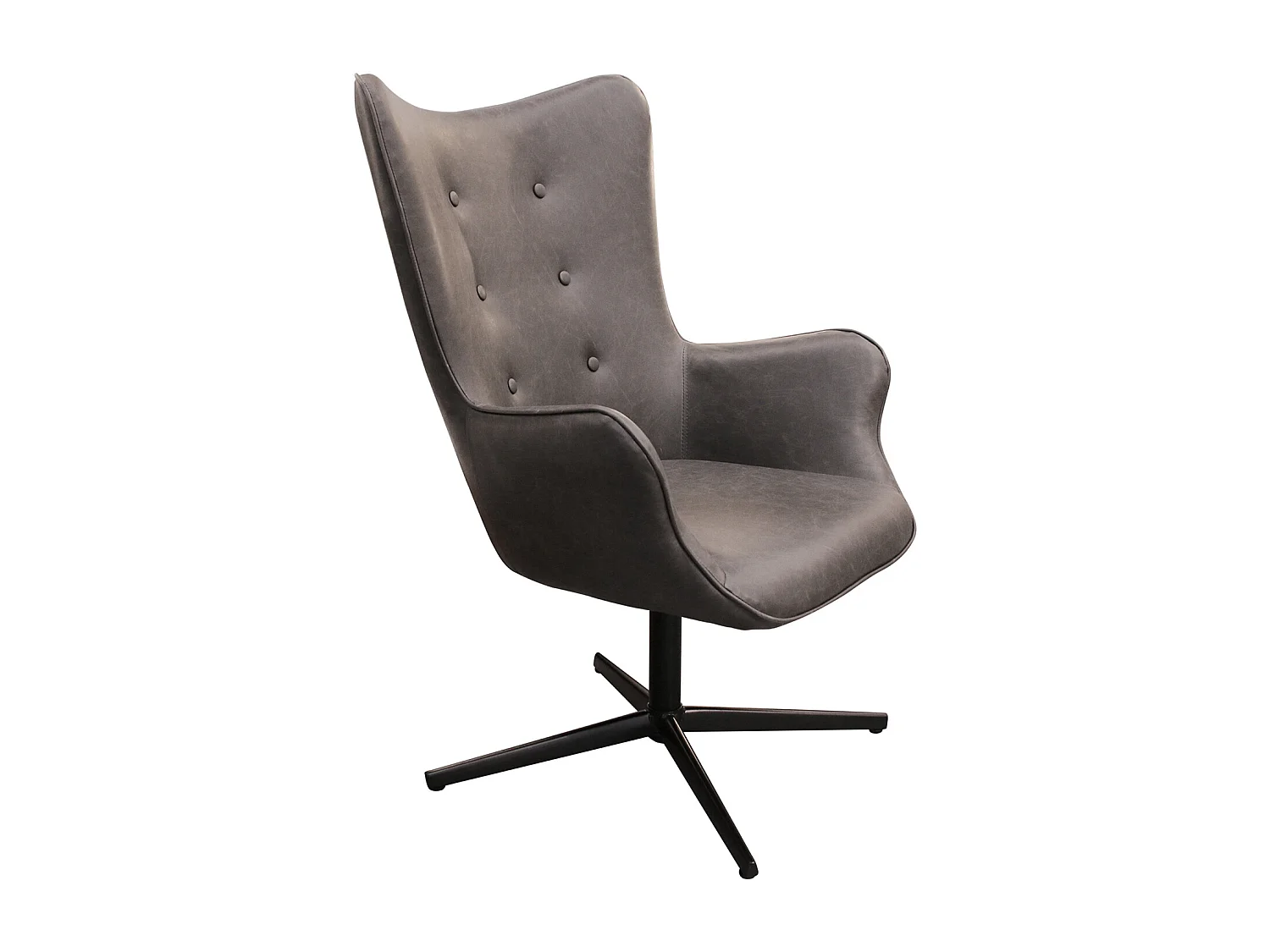 Fauteuil Helsinki Pu Gris Gris