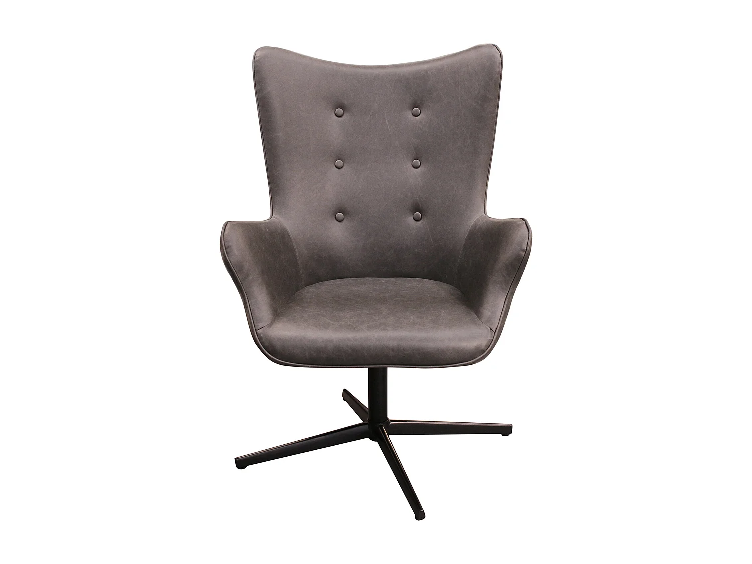 Fauteuil Helsinki Pu Gris Gris