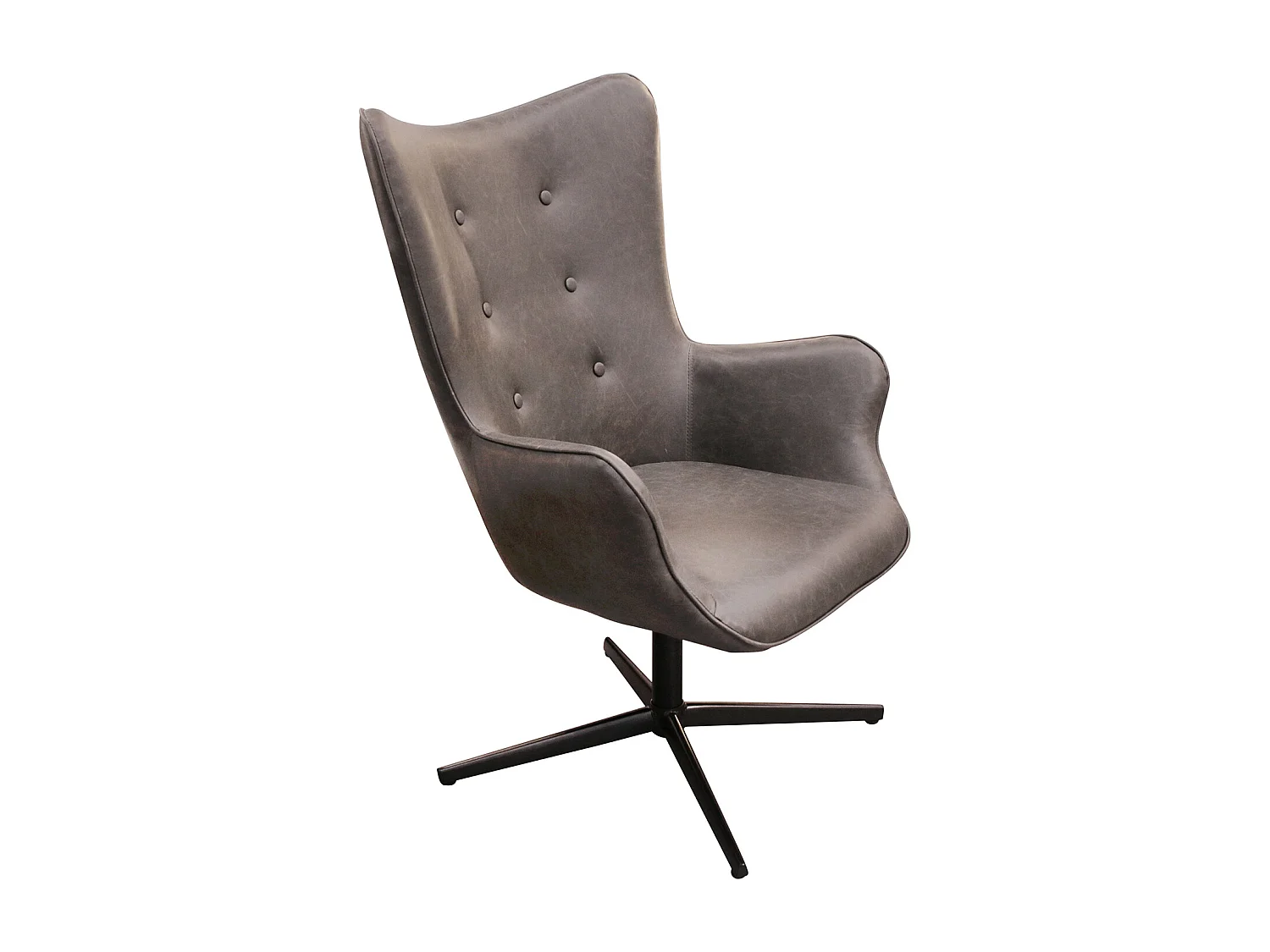 Fauteuil Helsinki Pu Gris Gris