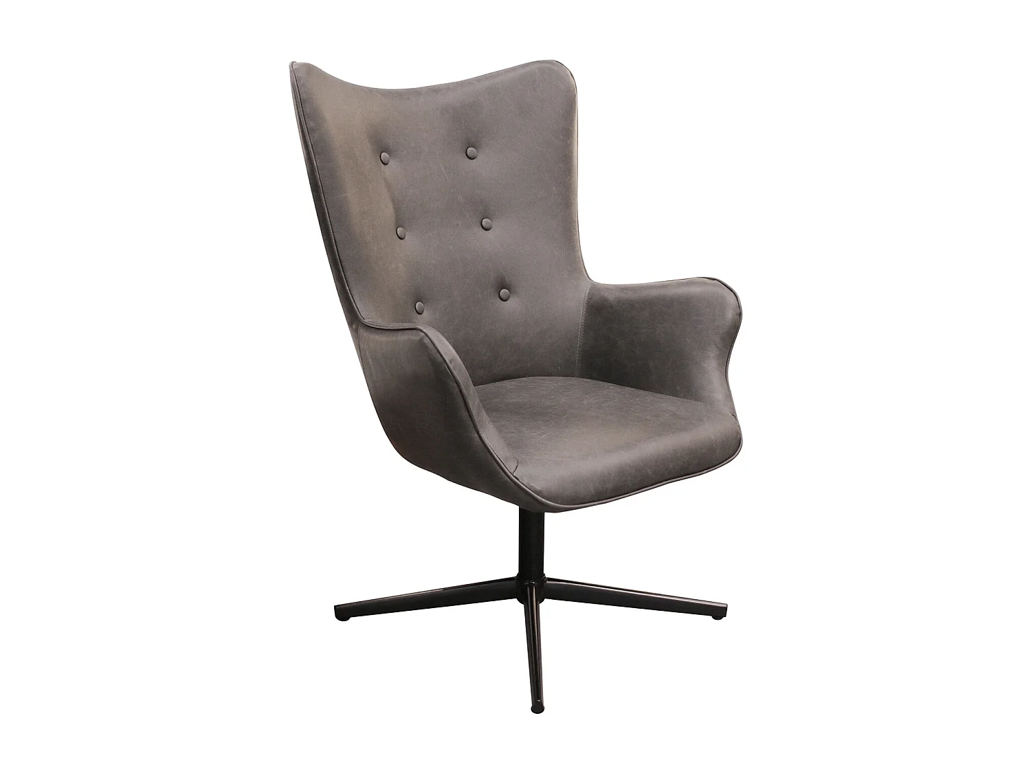 Fauteuil Helsinki Pu Gris Gris