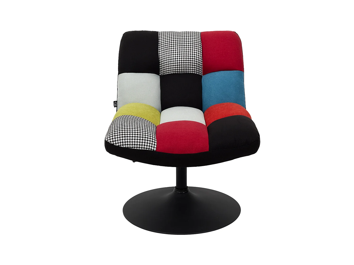 Fauteuil Pivotant Anton Patchwork Multicolore