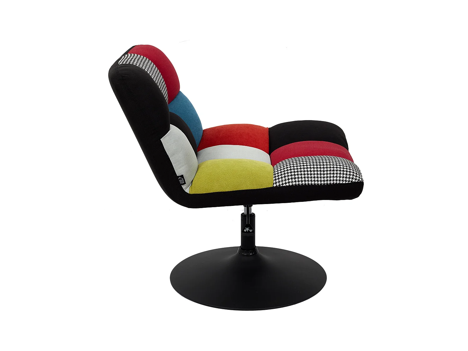 Fauteuil Pivotant Anton Patchwork Multicolore